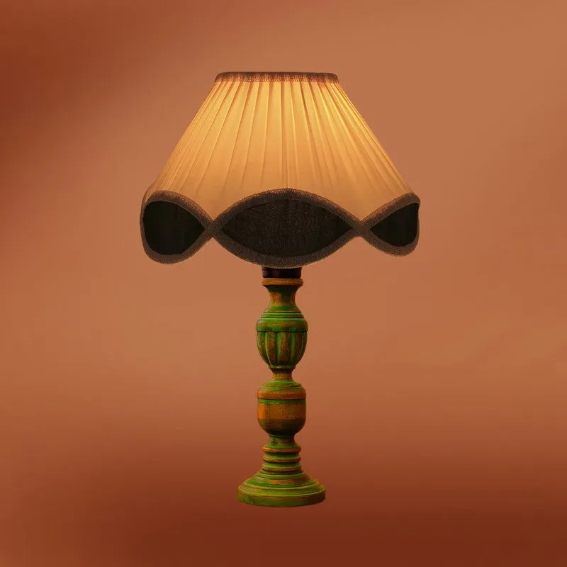 Arvello Zyra Wooden Table Lamp - OffWhite media 7