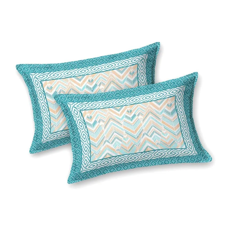 Softum Cotton Bedsheet (Teal) - 240 TC media 5
