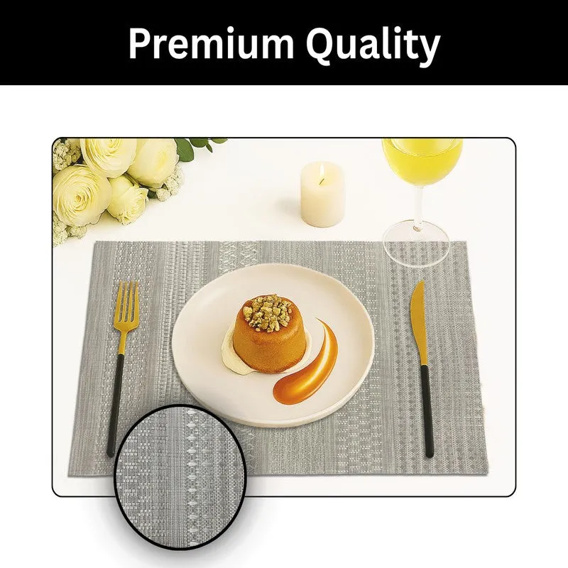 Silver Rectangle PVC Table Mats - Set Of Two media 3