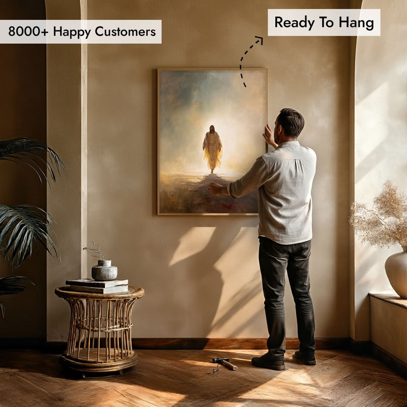 Path of Faith Archival Paper Wall Painting With Brown Frame media 5