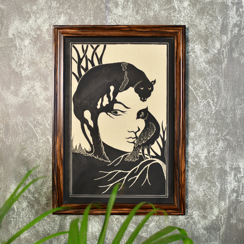 Feline Flight Ceramic Wall Art