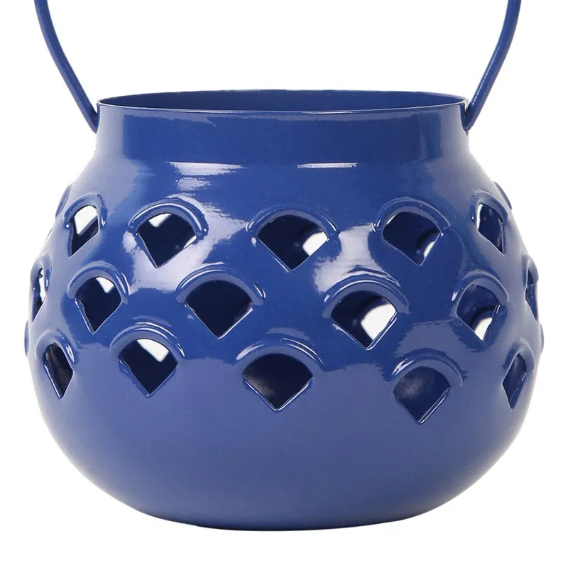 Marakki Matki Tealight Candle Holder (Yellow & Blue) - Set Of Two media 4