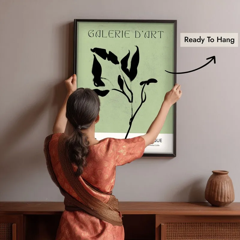 Herbarium Canvas Wall Painting With Black Frame media 6