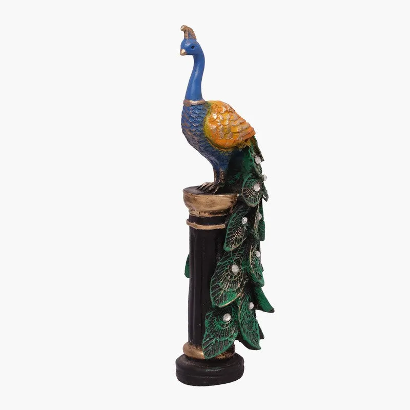 Opulent Peacock Polyresin Showpiece media 4