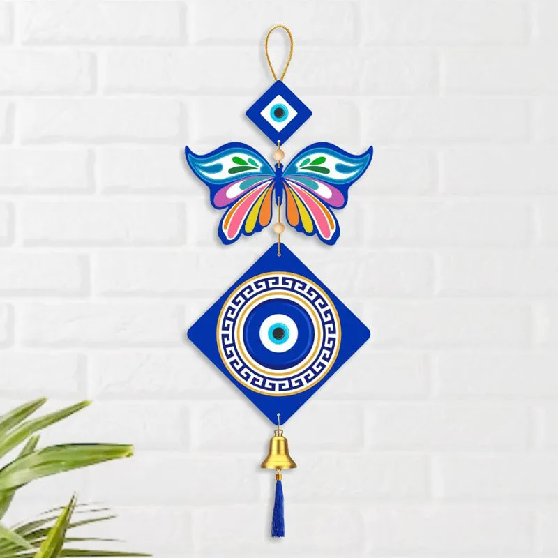 Butterfly Nazar II Polyester & MDF Wall Hanging media 3