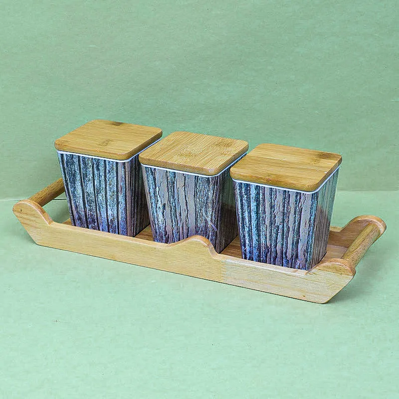 Navina Condiment Container With Tray (750 mL Each) - Four Piece Set media 3