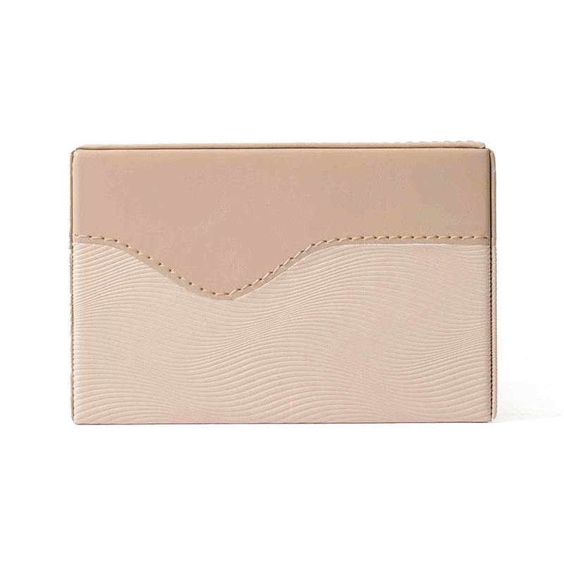 Veltrix Faux Leather Tissue Holder - Beige media 3