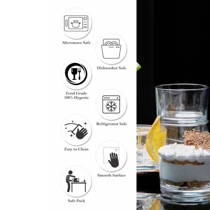 Mark It Glass Tumbler (230 ML) - Set Of Six media 6