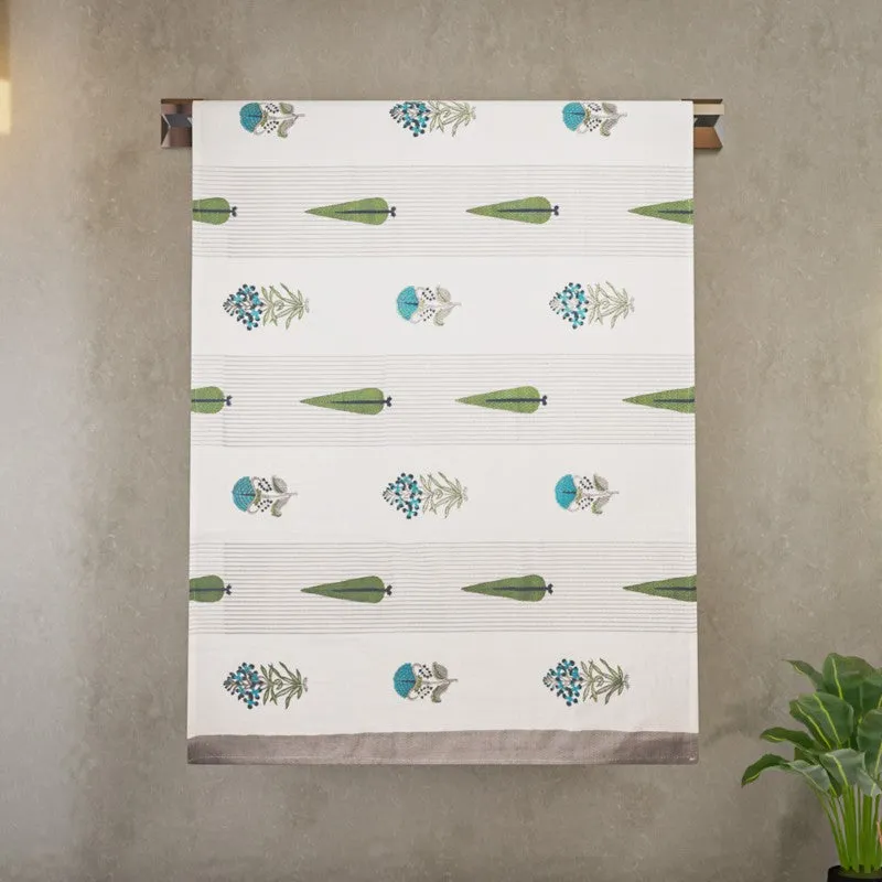 Jungle Fern Cotton Towels (Grey) - Three Piece Set media 4