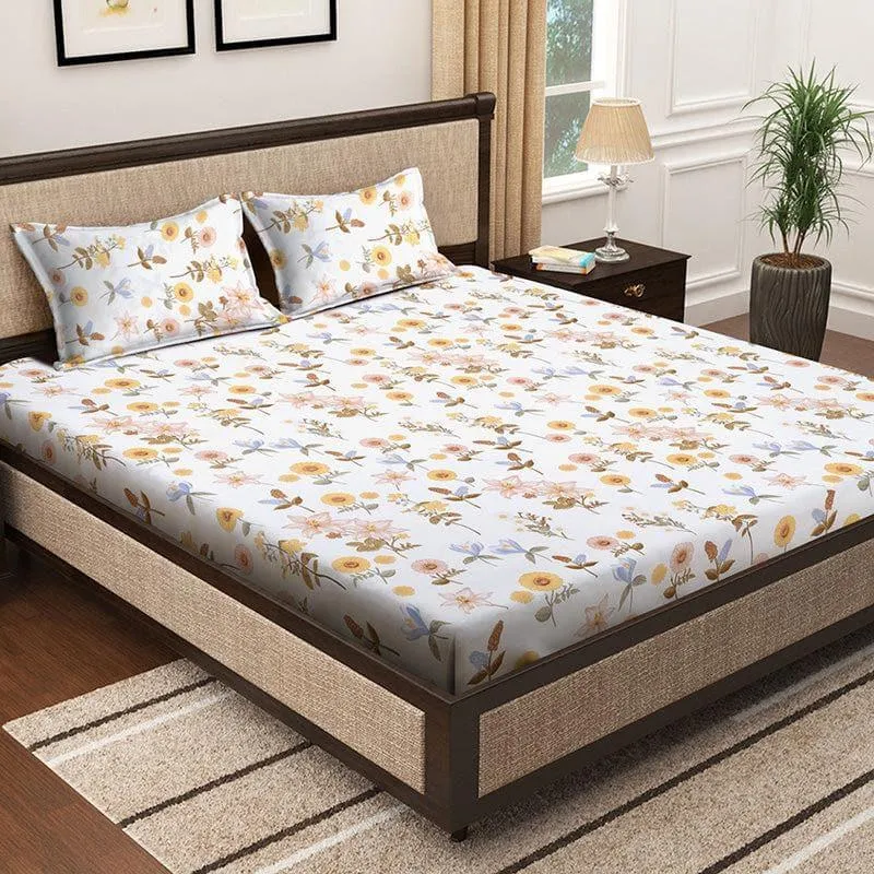 Cosmic Latte Bedsheet - 150 GSM media 1