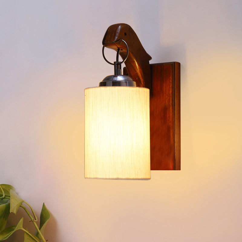 Estrella Wooden Wall Lamp - White