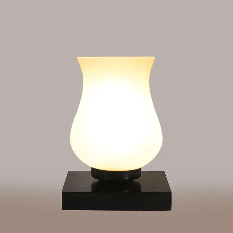 Gleamoray Milky Glass Table Lamp - White media 7