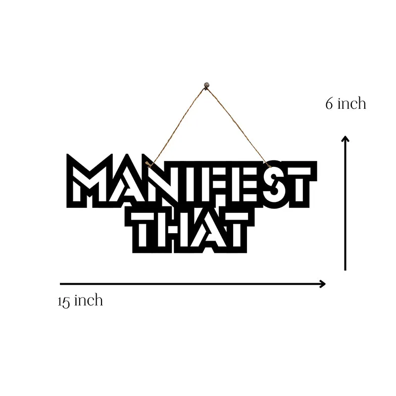 Manifest That Mild Steel Wall Accent media 5