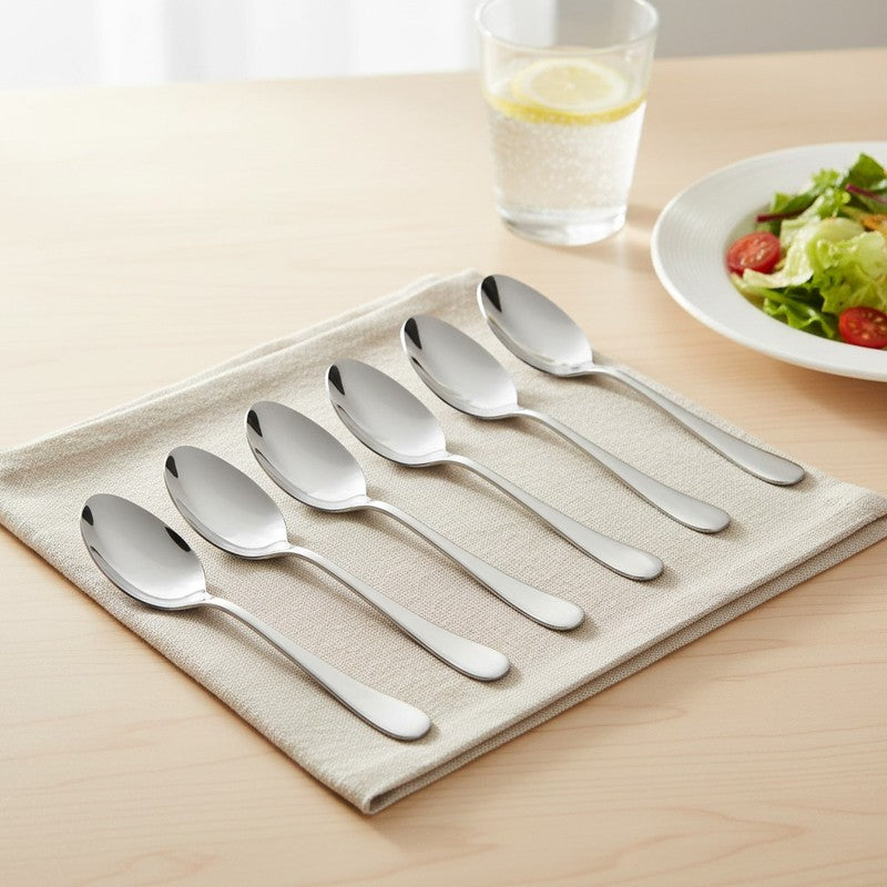 Baguette Stainless Steel Dinner Spoon - Set of Six