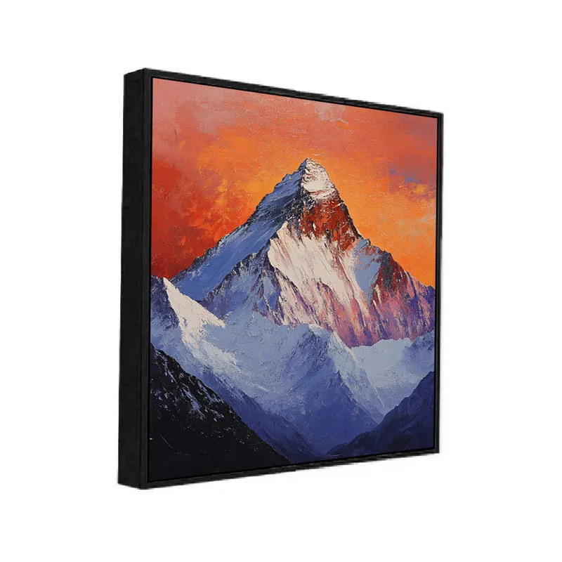 Peak Of Everest Canvas Wall Art With Frame media 3