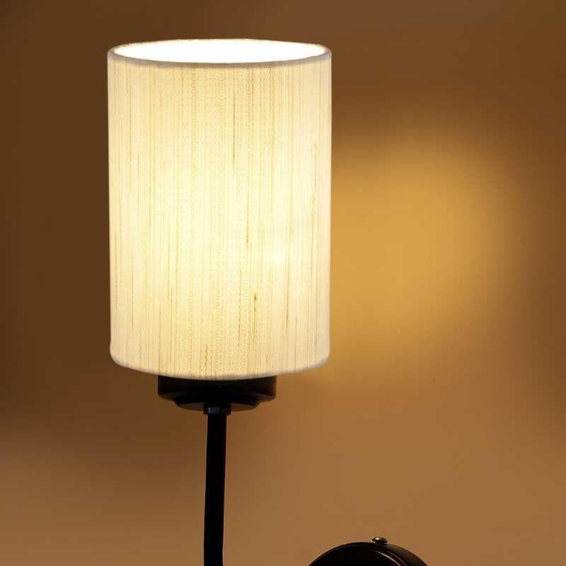 Biyox Cylindrical Fabric Wall Lamp media 4