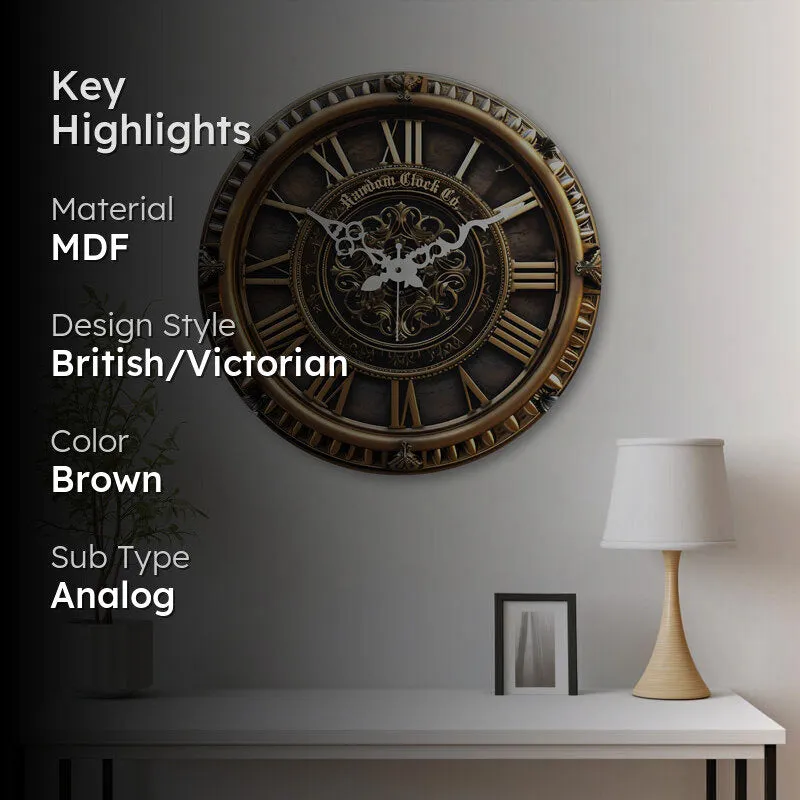 Arleth Retro 3D Printed MDF Wall Clock media 2