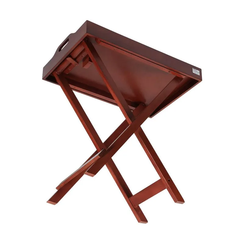 India Circus Teak Wood Blooming Tray Table media 6