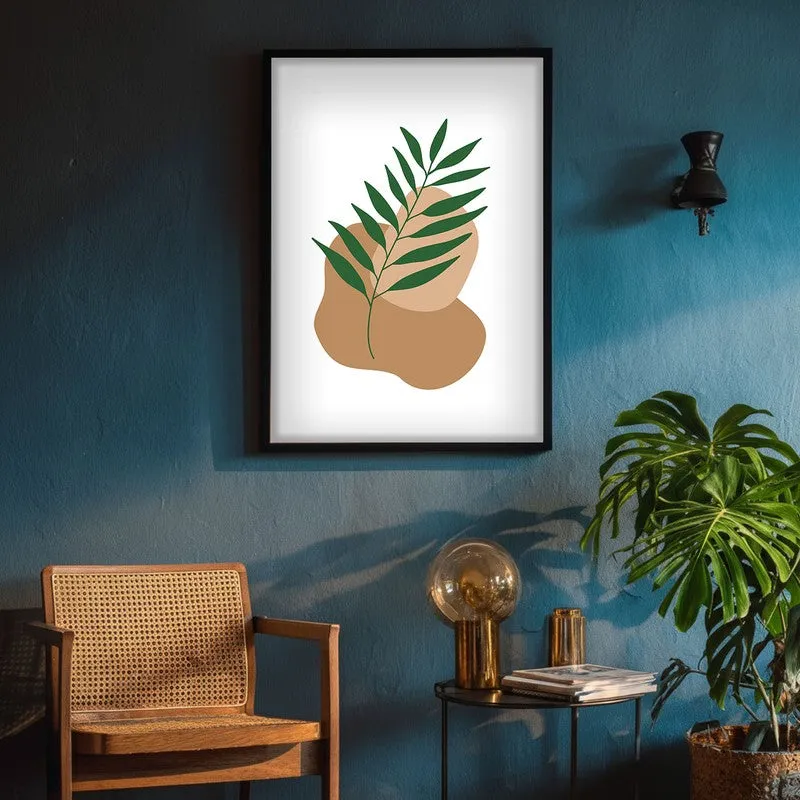 Clay Verve Canvas Wall Painting With Black Frame media 8