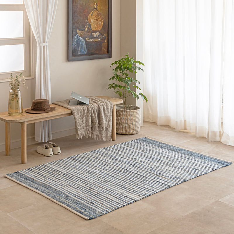 Natte II Handwoven Cotton Rug media 4