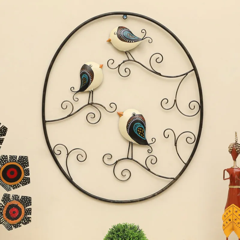Triad Of WIngs Metal & Ceramic Wall Accent media 1