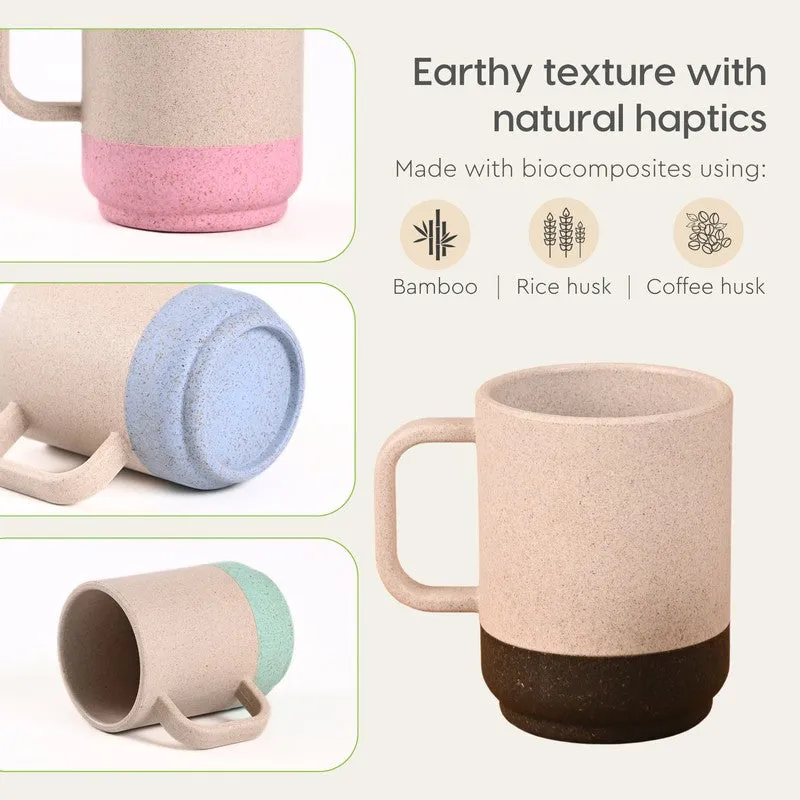 Maplecrest Rice Husk Coffee Mug (375 mL Each) - Set Of Four media 6