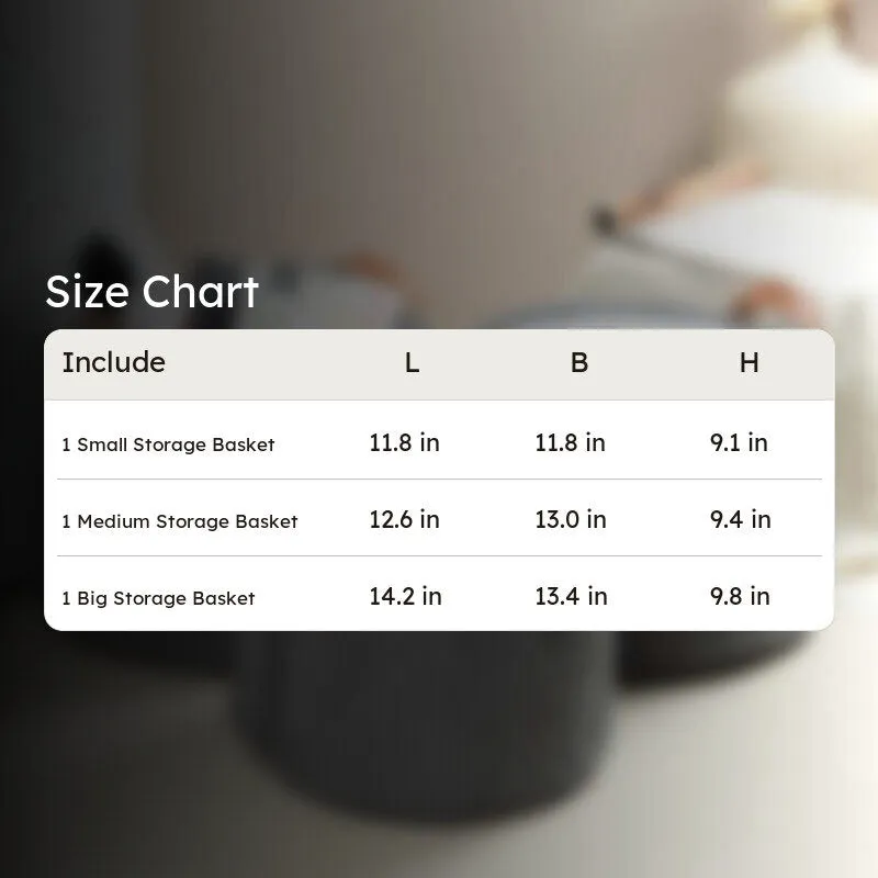 LineNest I Fabric Storage Basket (Black) - Set of Three media 7