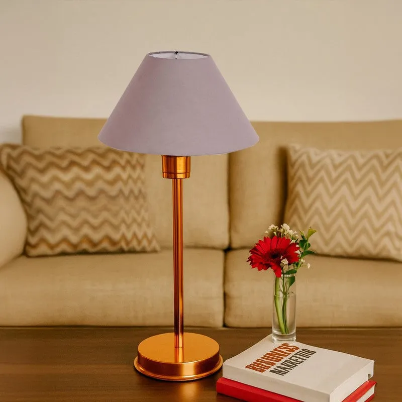 Kavira Zyra Metal Table Lamp - Grey media 4