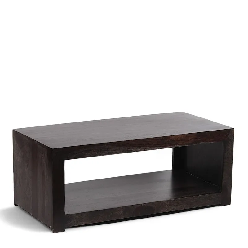 Borvon Sheesham Wooden Center Table - Black media 5