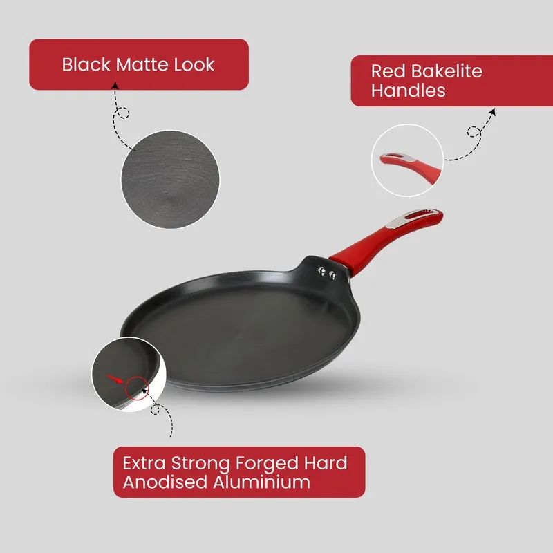Salford Forged Hard Anodised Dosa Tawa (Black) - 28 CM media 7