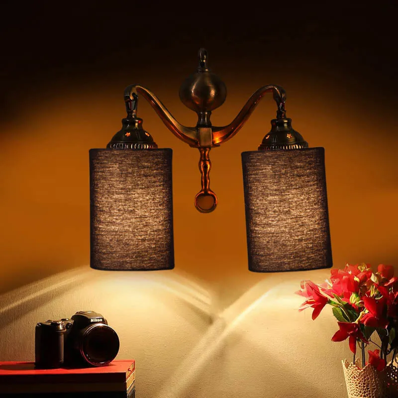 Lustrous Cylindrical Metal Wall Lamp media 4