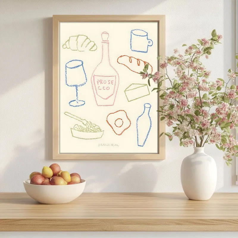 Flavour Feast Archival Canvas Wall Art - Brown media 1
