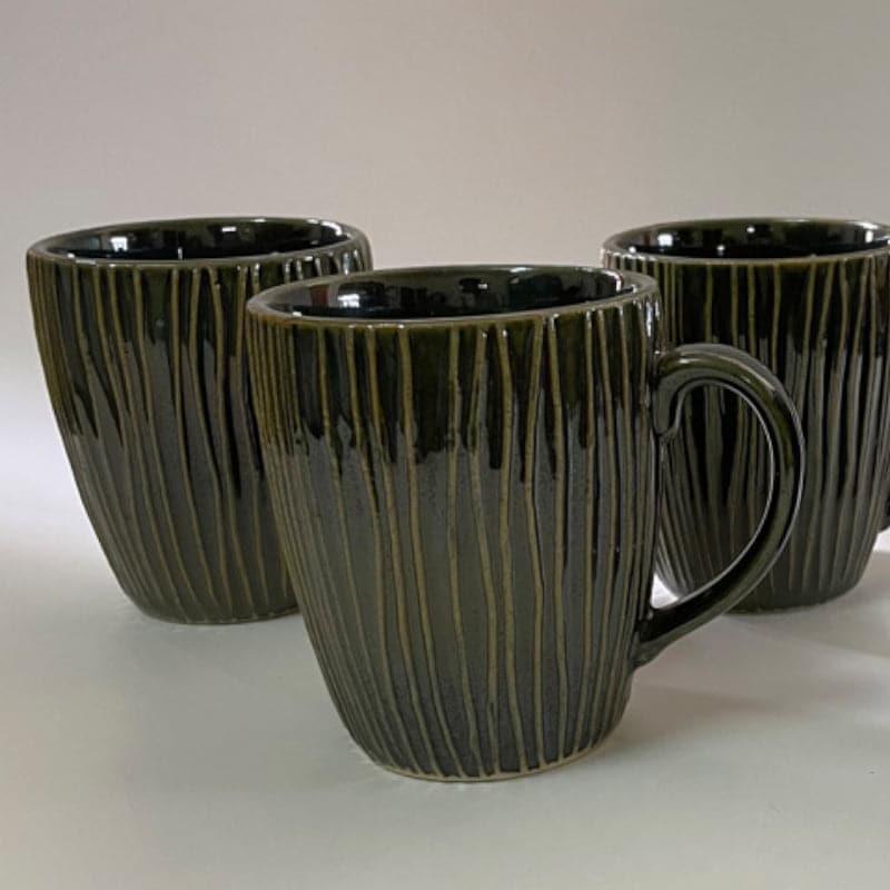 Stripe Ceramic Coffee Mug (300 mL Each) - Set of Six media 4