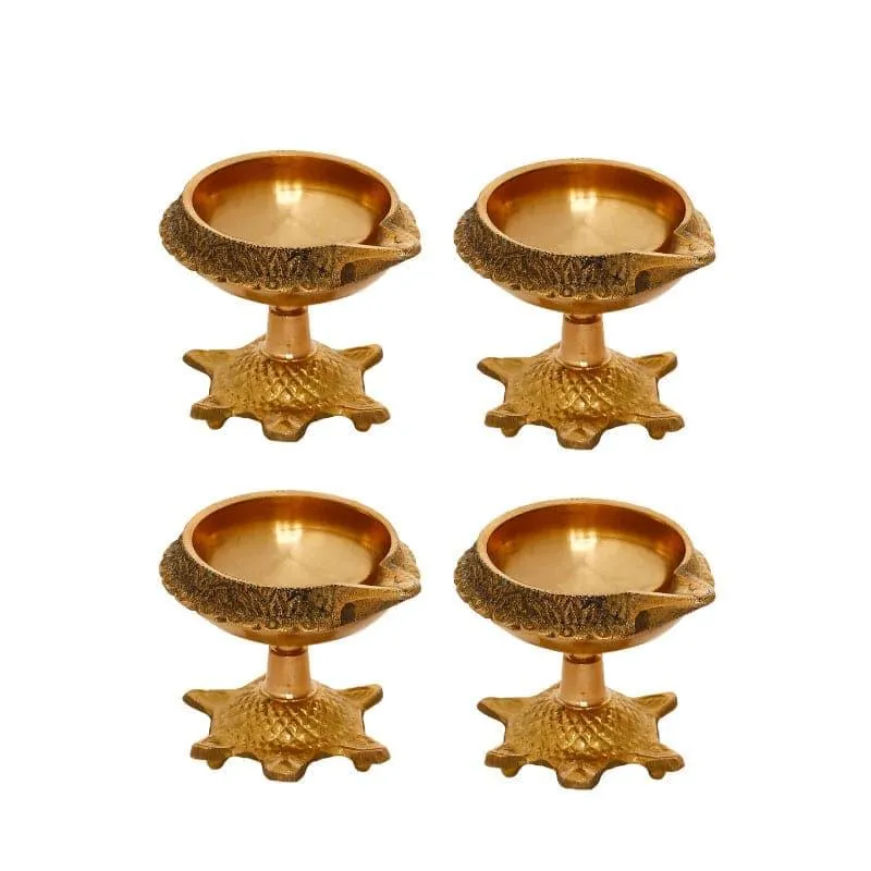 Disnu Tortoise Diya - Set Of Four media 3