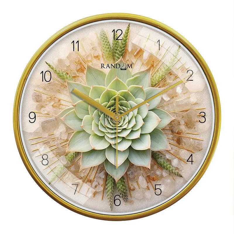 Cereus Circle Analog Wall Clock media 4