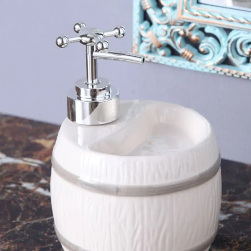 Barrel Wash Soap Dispenser - White media 3