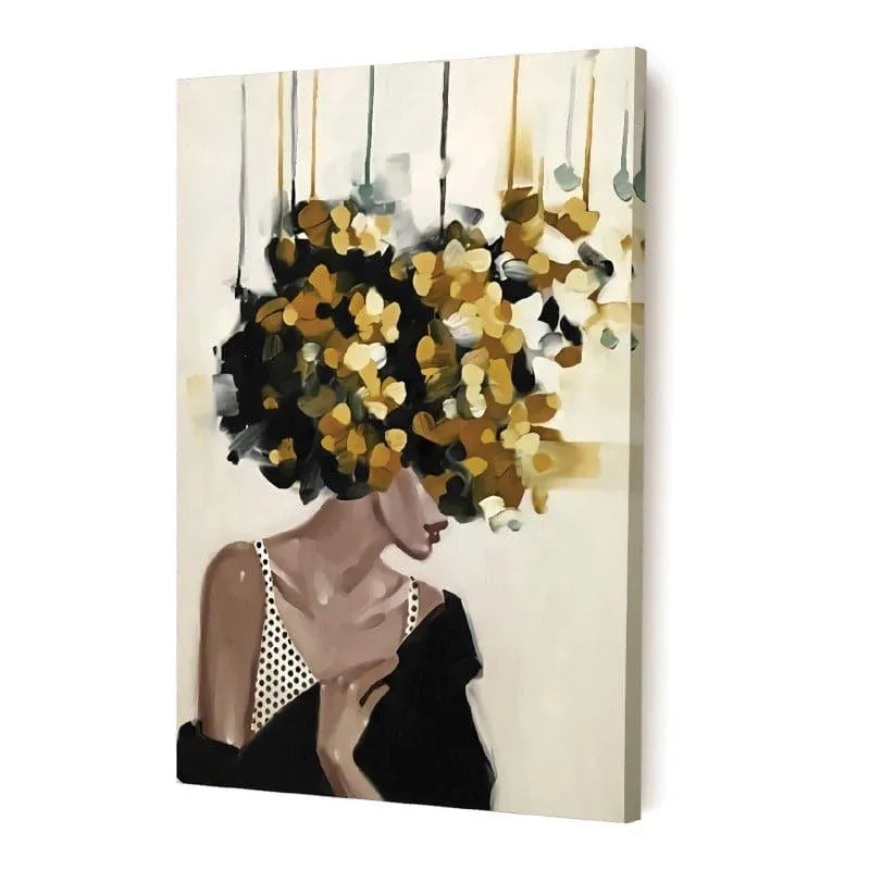 Flowery Feminine Canvas Wall Painting media 5