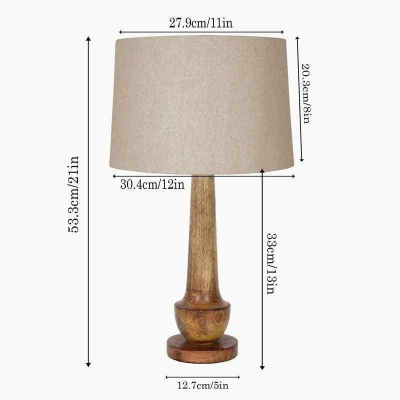 ModoGlow Dynamic Wooden Table Lamp - Beige,Brown media 7