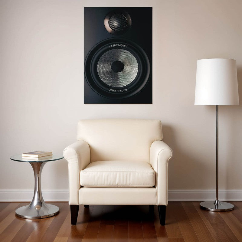 Acoustic Impact Wall Poster