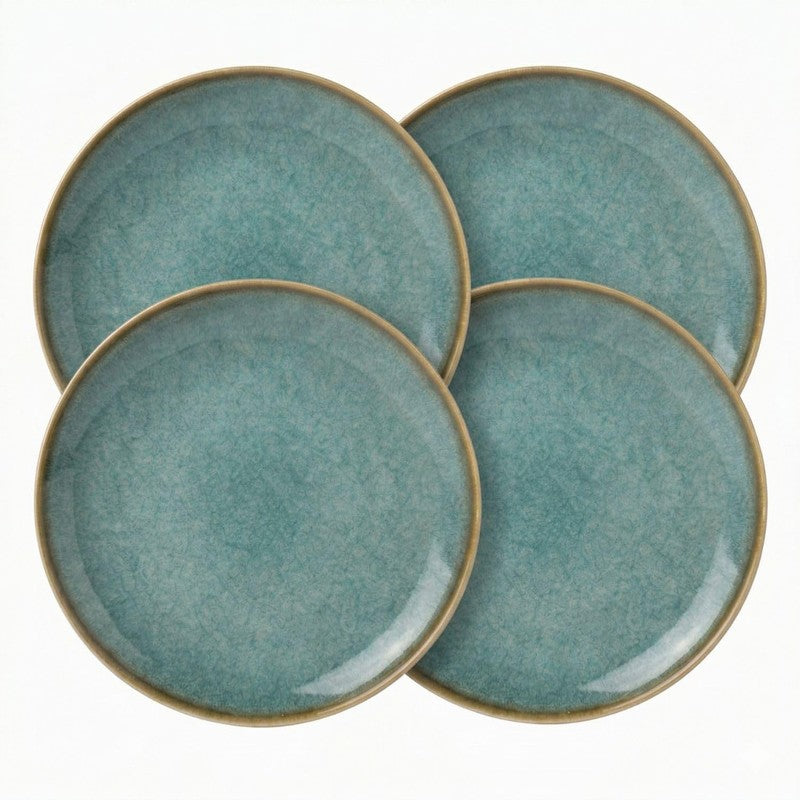 Ceramic Dinner Plates (Aqua Blue) - Set of Four media 5