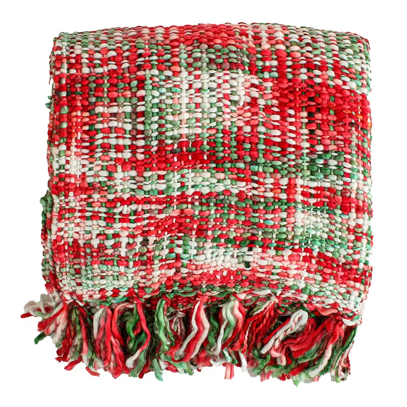 Vibrato Acrylic Throw - Red,Green media 5