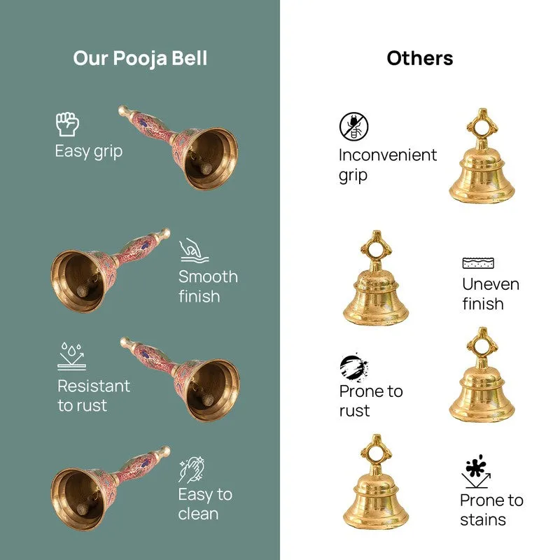 Mangalam Brass Pooja Bell media 6