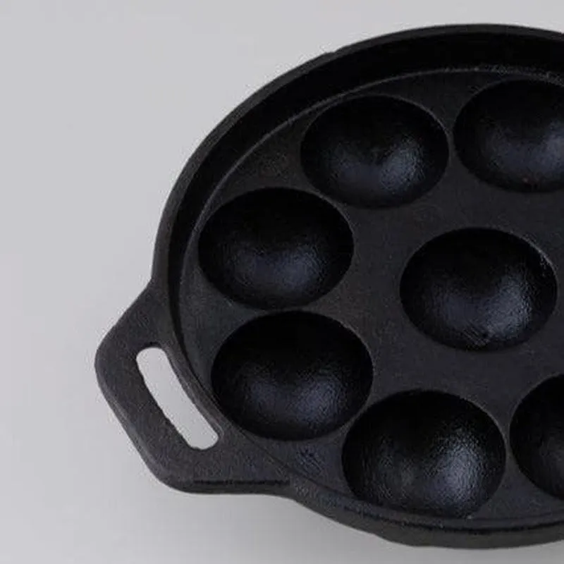 Raven Cast Iron Paniyaram Pan - 8 Inch media 5