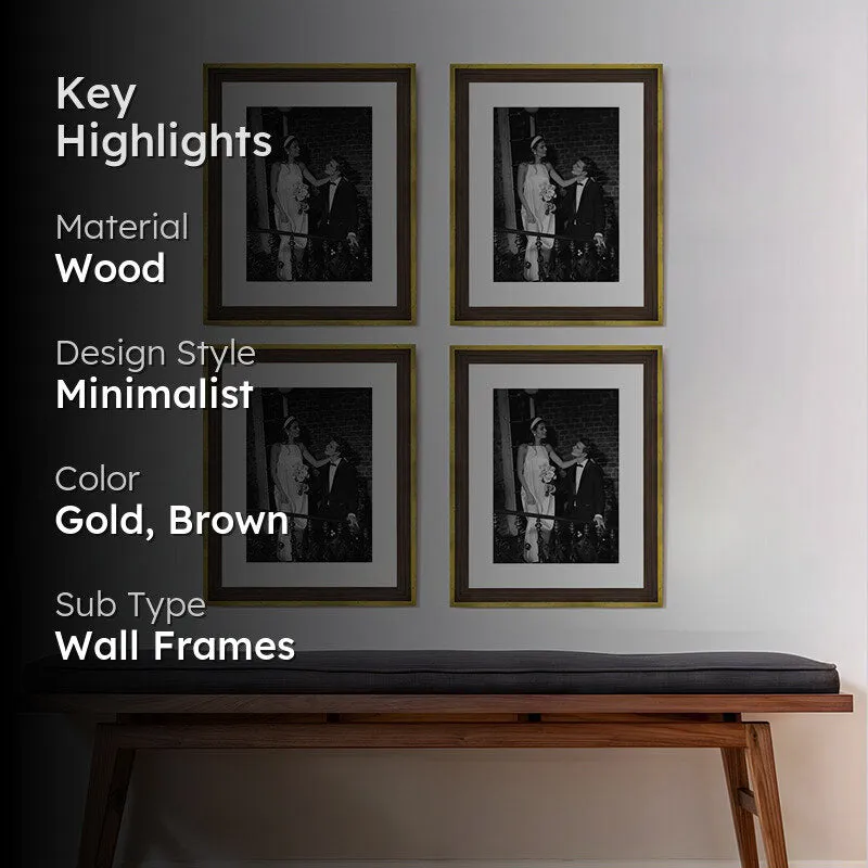 Treega Nuvo Photo Frame (Gold) - Set Of Four media 2