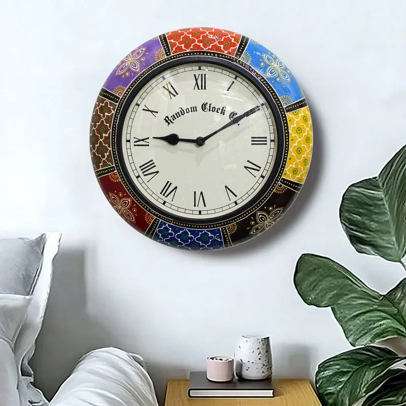 Novara Brass Analog Wall Clock media 4