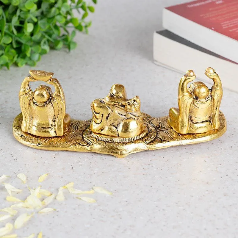 Fengshui Buddha Showpiece - Gold media 4