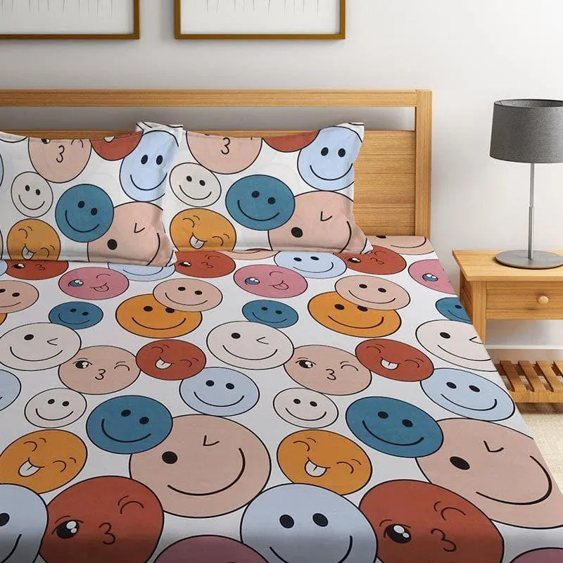 Smiley Wonder Bedsheet - 130 GSM media 1