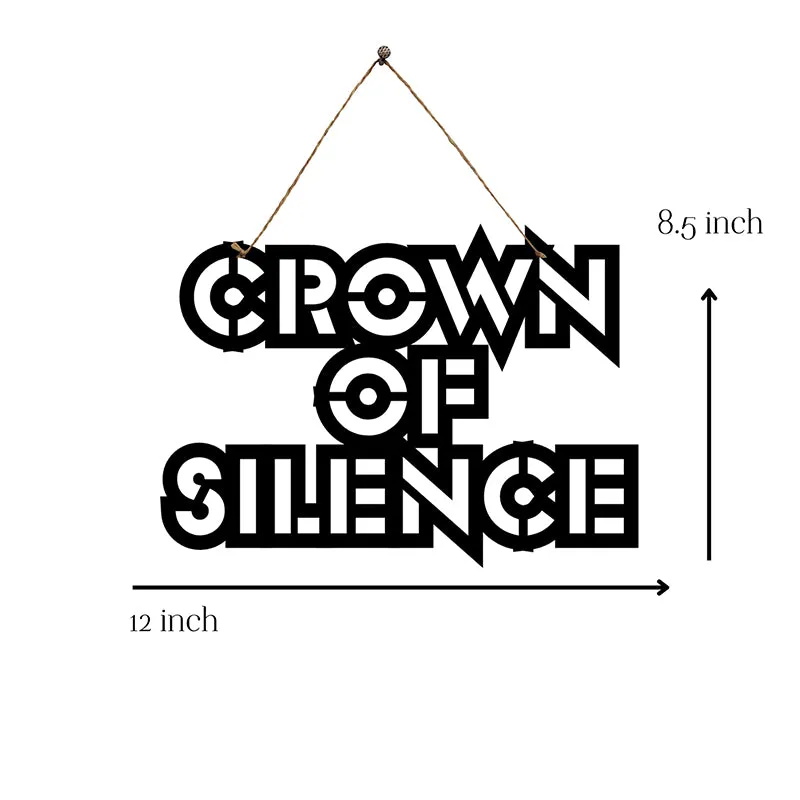 Crown Of Silence Mild Steel Wall Accent media 5