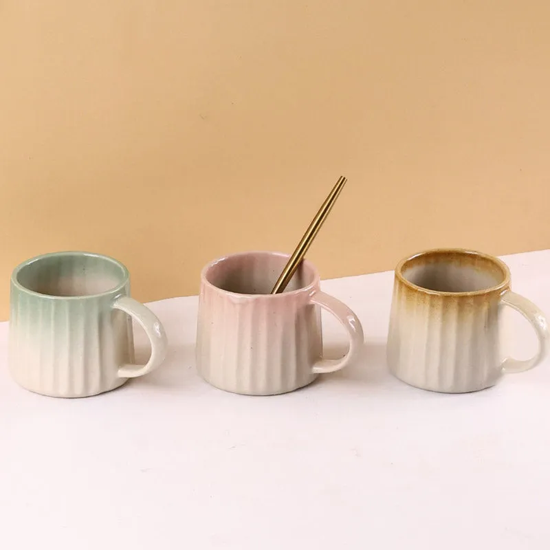 Glairy Ceramic Tea Cup (150 mL Each) - Set of Three media 1