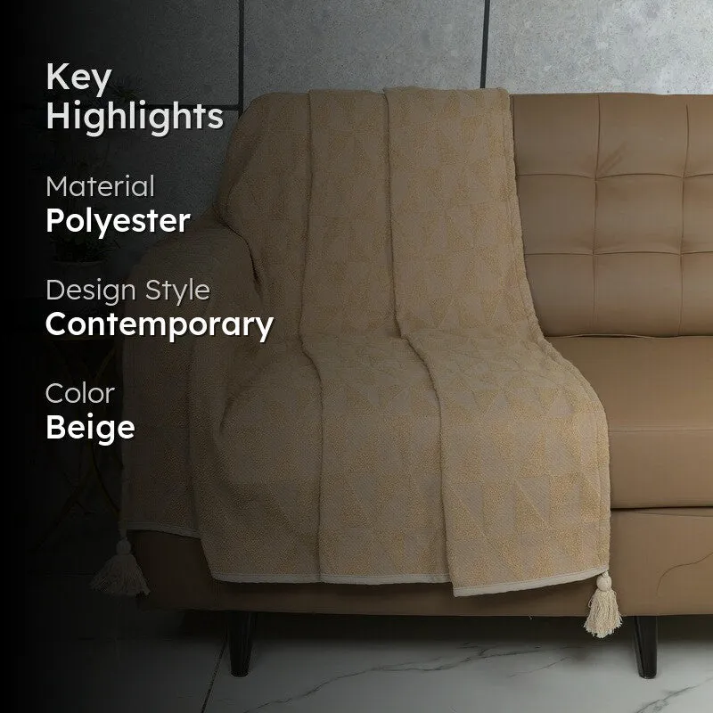 PureHue Tri Throw - Beige media 2